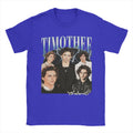Timothee Chalamet T Shirt Men's  100% Cotton Humorous T-Shirts O Neck  Tee Shirt Short Sleeve Clothes Printed