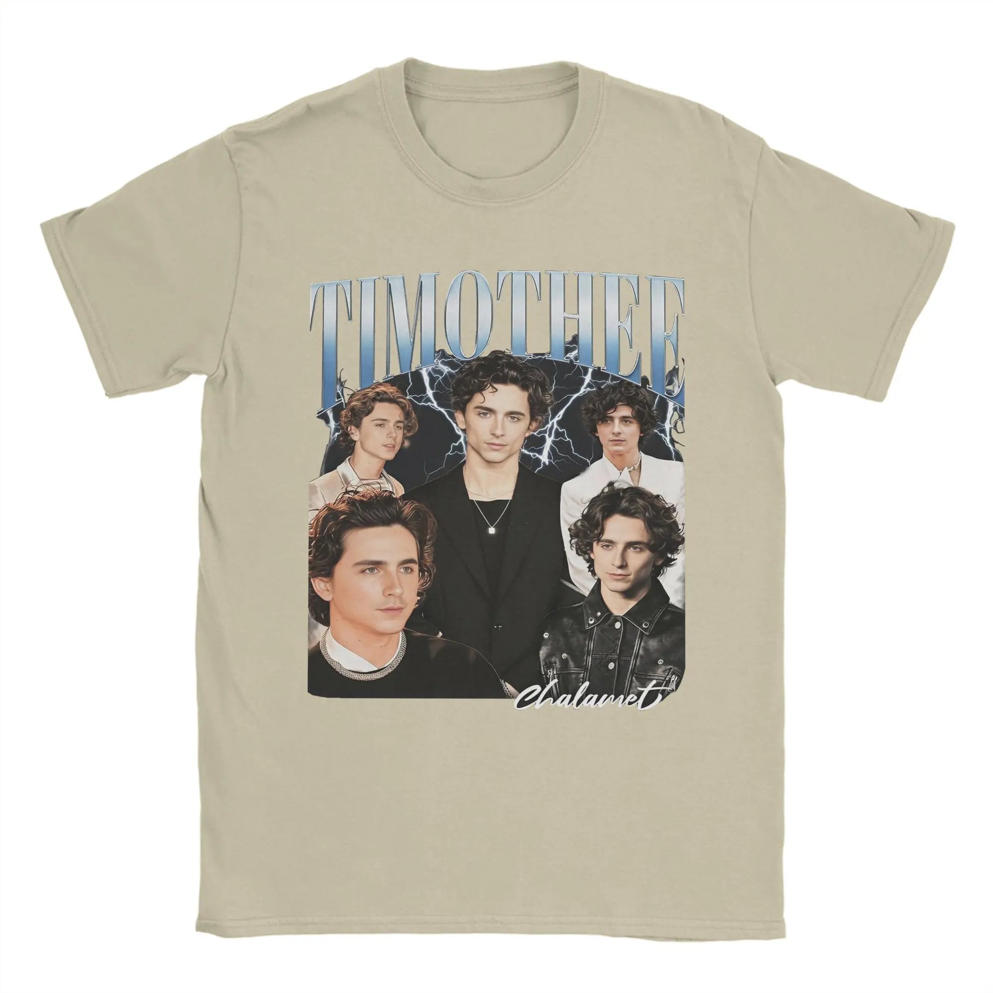 Timothee Chalamet T Shirt Men's  100% Cotton Humorous T-Shirts O Neck  Tee Shirt Short Sleeve Clothes Printed