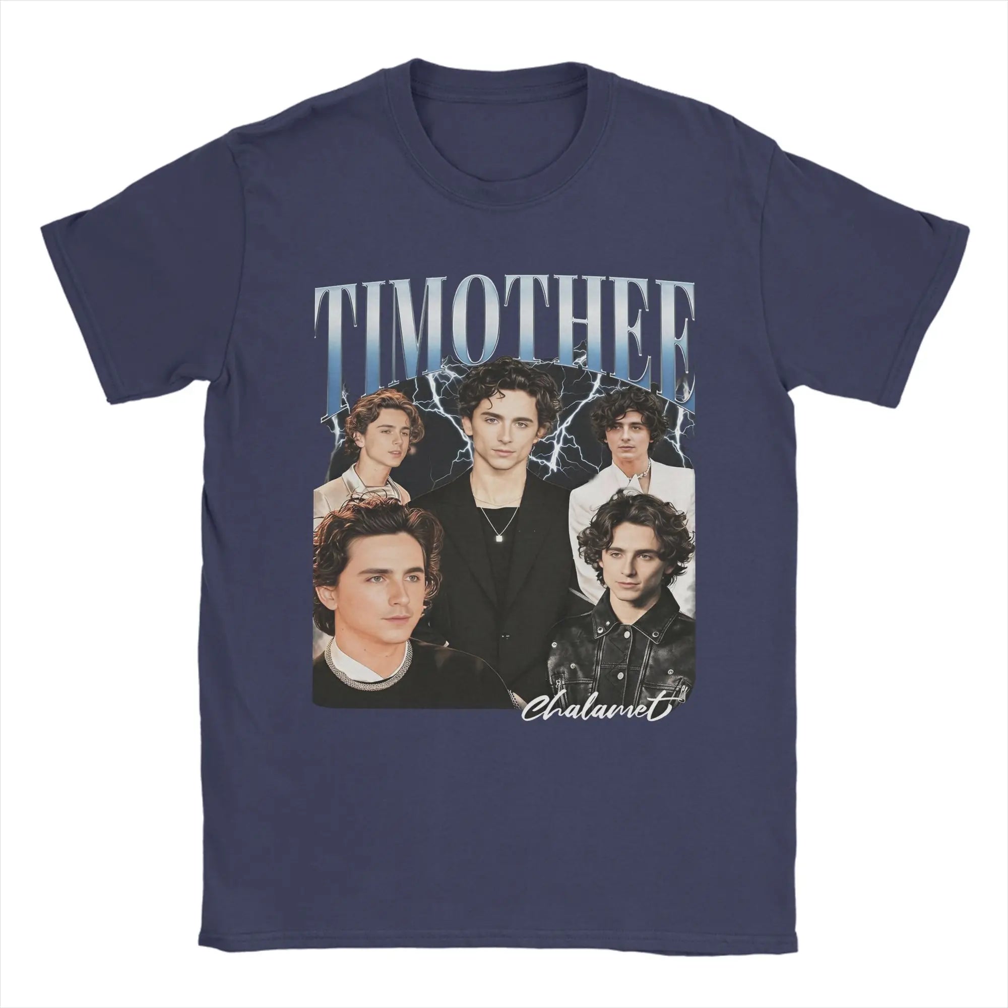 Timothee Chalamet T Shirt Men's  100% Cotton Humorous T-Shirts O Neck  Tee Shirt Short Sleeve Clothes Printed