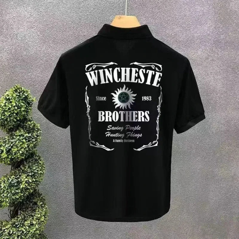 T Shirt for Men Graphic Man with Collar Tee Rock Polo Shirts Drawings Top Hot Men's Clothing 2025 Cool Fashion Summer Ordinary