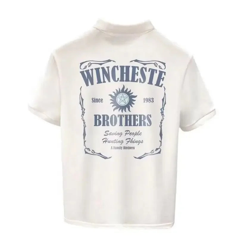 T Shirt for Men Graphic Man with Collar Tee Rock Polo Shirts Drawings Top Hot Men's Clothing 2025 Cool Fashion Summer Ordinary