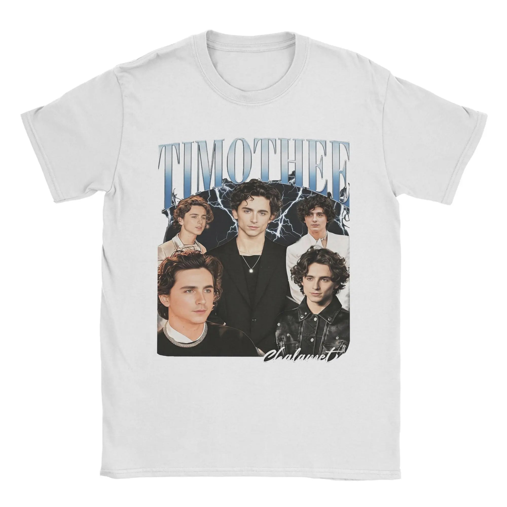 Timothee Chalamet T Shirt Men's  100% Cotton Humorous T-Shirts O Neck  Tee Shirt Short Sleeve Clothes Printed