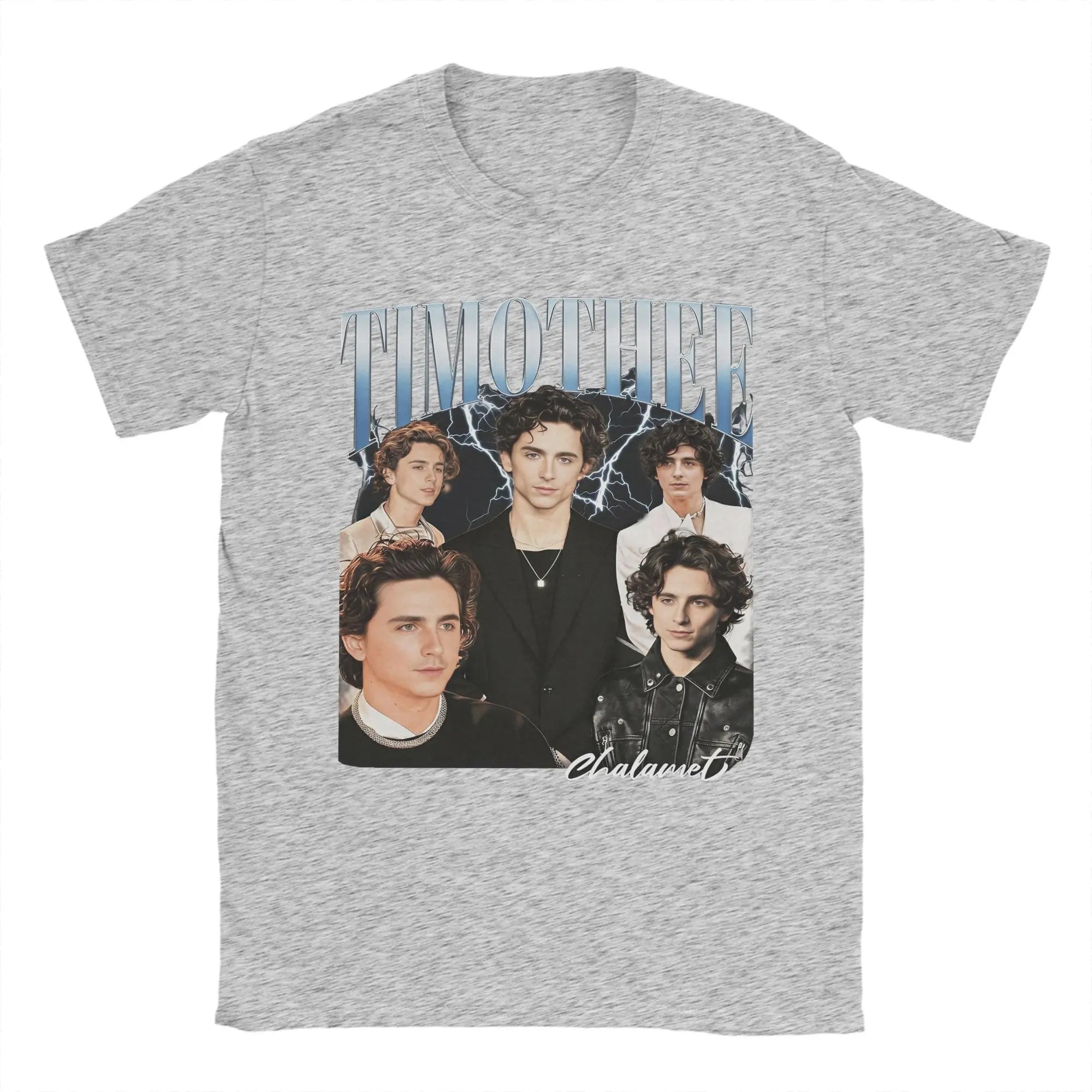 Timothee Chalamet T Shirt Men's  100% Cotton Humorous T-Shirts O Neck  Tee Shirt Short Sleeve Clothes Printed