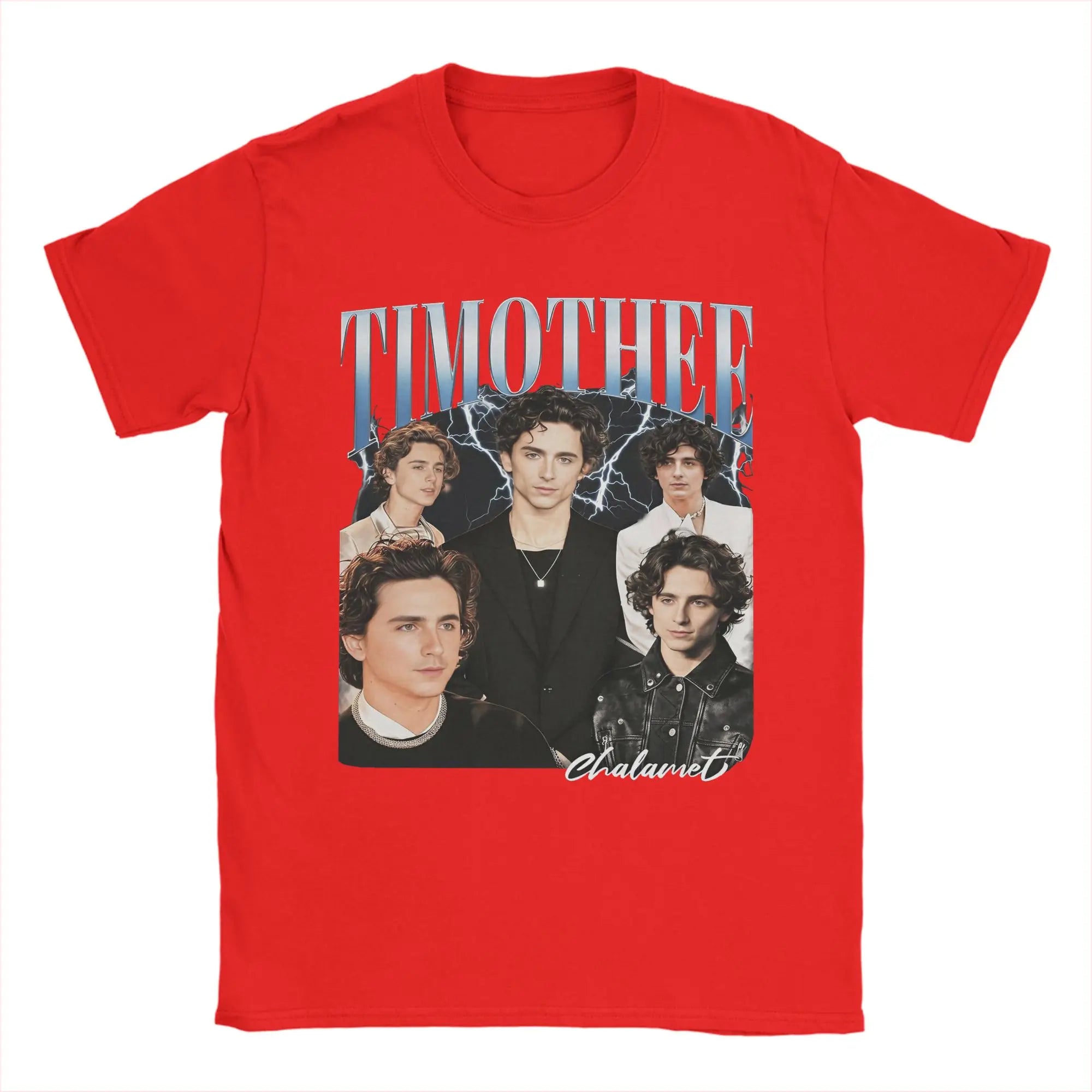 Timothee Chalamet T Shirt Men's  100% Cotton Humorous T-Shirts O Neck  Tee Shirt Short Sleeve Clothes Printed
