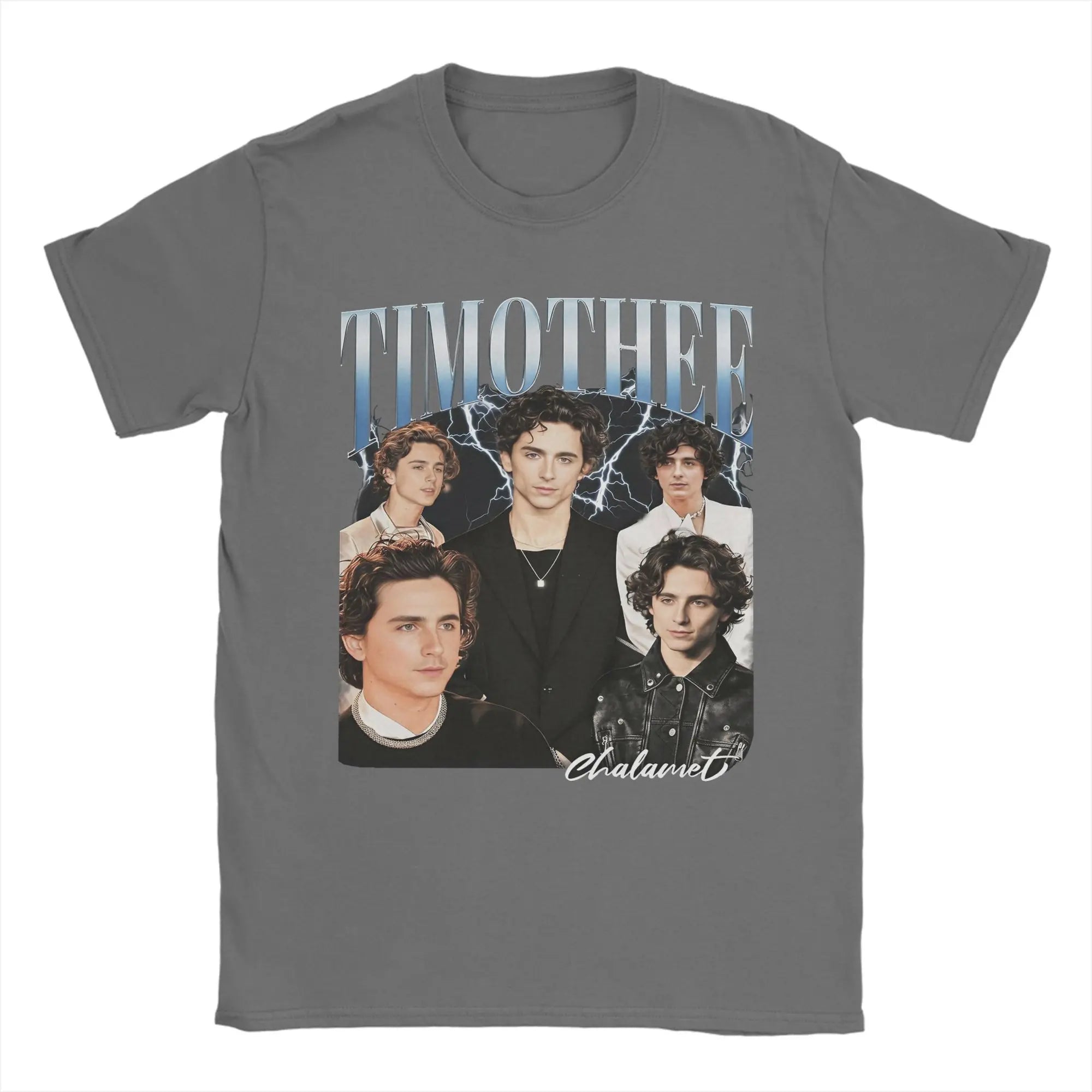Timothee Chalamet T Shirt Men's  100% Cotton Humorous T-Shirts O Neck  Tee Shirt Short Sleeve Clothes Printed